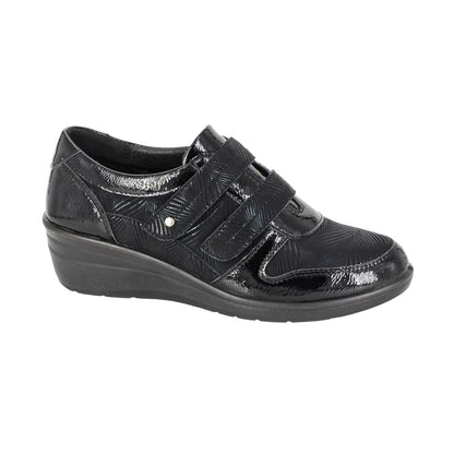 Black - Front - Boulevard Womens-Ladies Casual Shoes
