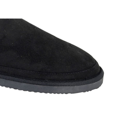 Black - Side - Sleepers Mens David Mule Slippers
