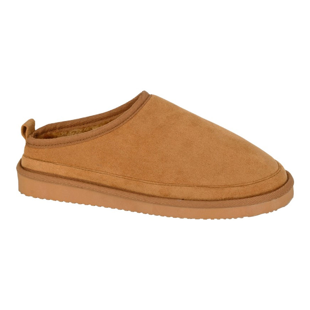 Tan - Front - Sleepers Mens David Mule Slippers