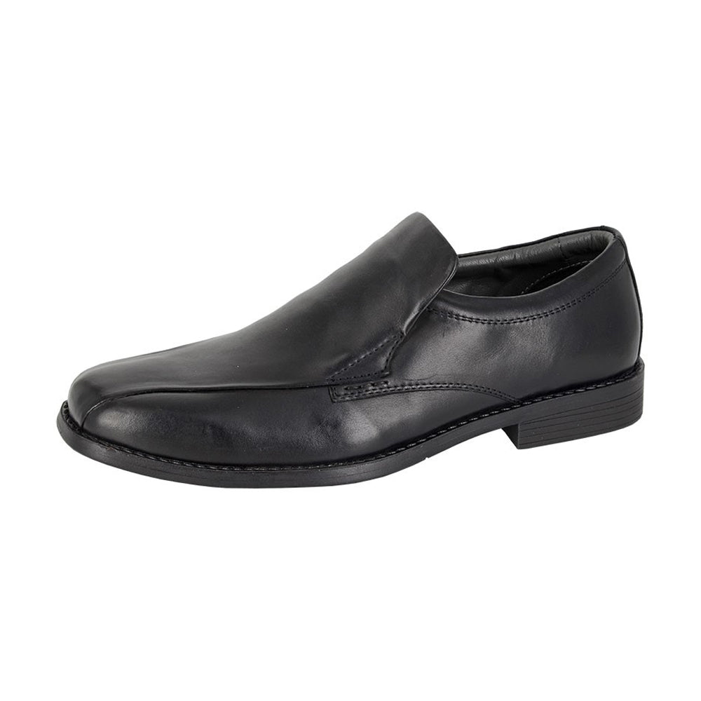 Black - Back - Tredflex Mens Leather Casual Shoes