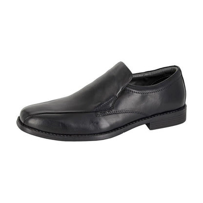 Black - Back - Tredflex Mens Leather Casual Shoes