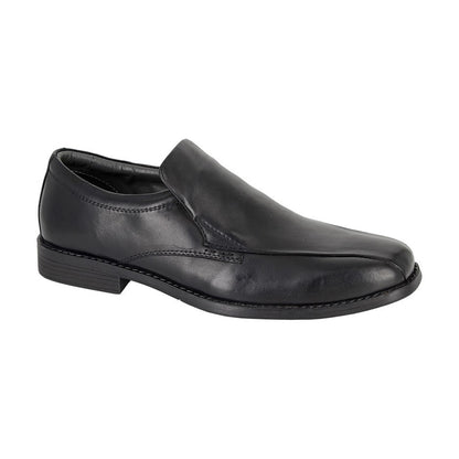 Black - Front - Tredflex Mens Leather Casual Shoes