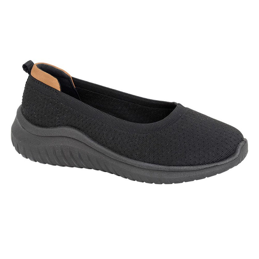 Black - Front - Boulevard Womens-Ladies Laila Casual Shoes