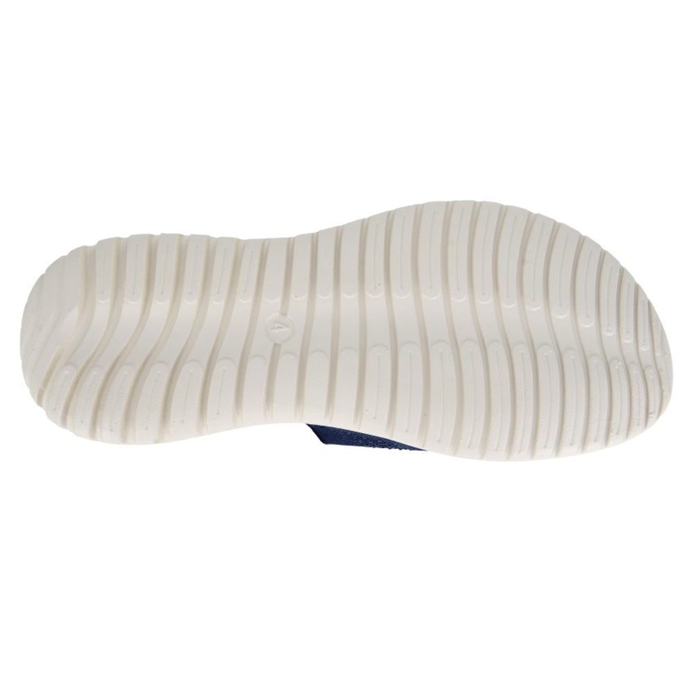 Navy Blue - Back - Cipriata Womens-Ladies Eliana Diamante Sliders
