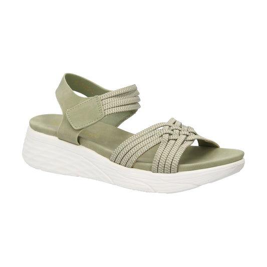 Sage Green - Front - Cipriata Womens-Ladies Eletta Crossover Strap Sandals