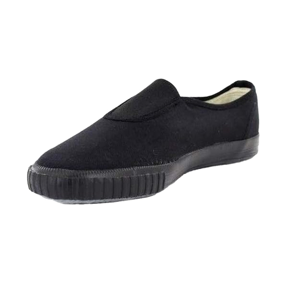 Black - Lifestyle - Dek Unisex Adult Elasticated Gusset Plimsolls