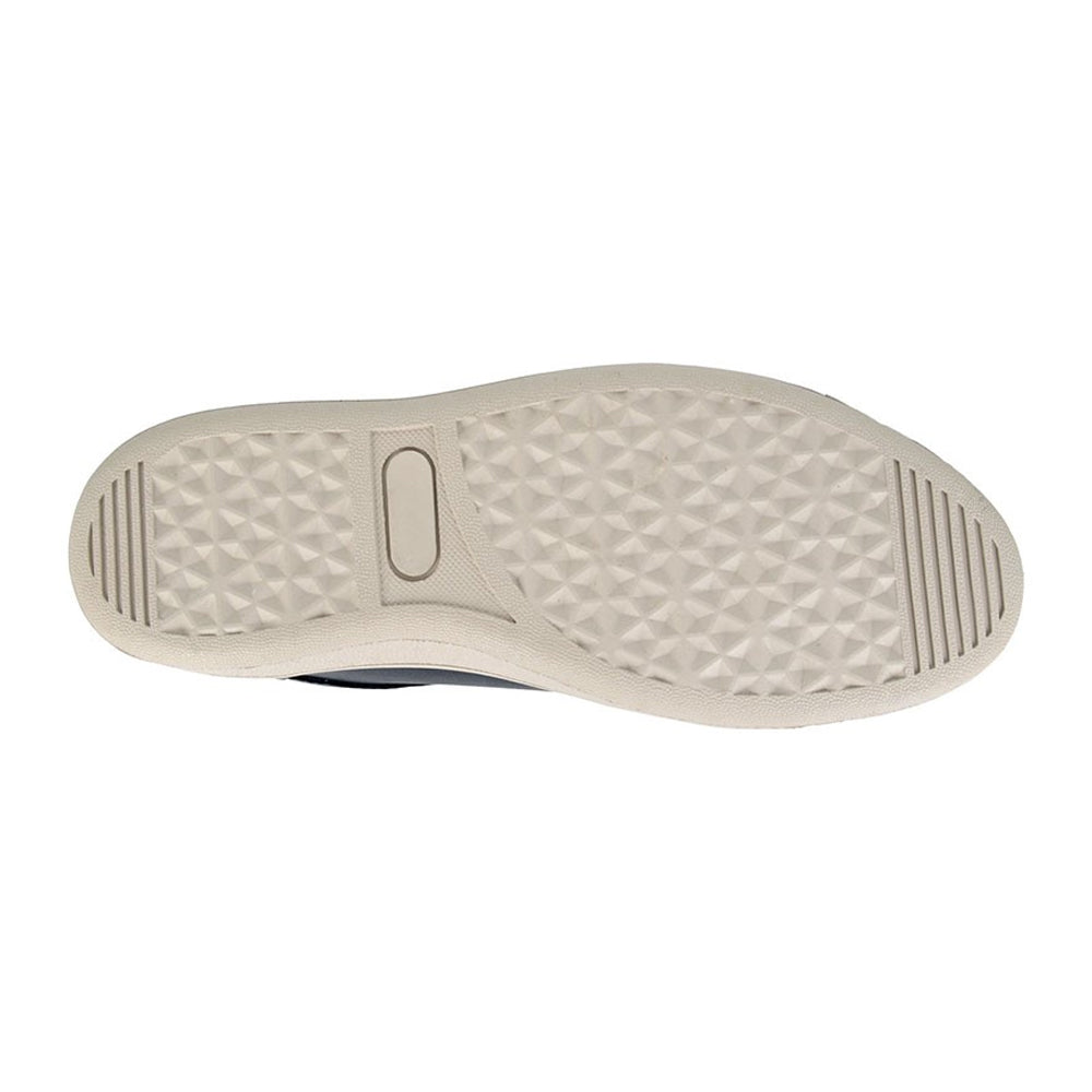 Navy Blue - Back - Boulevard Womens-Ladies Action Leather Trainers