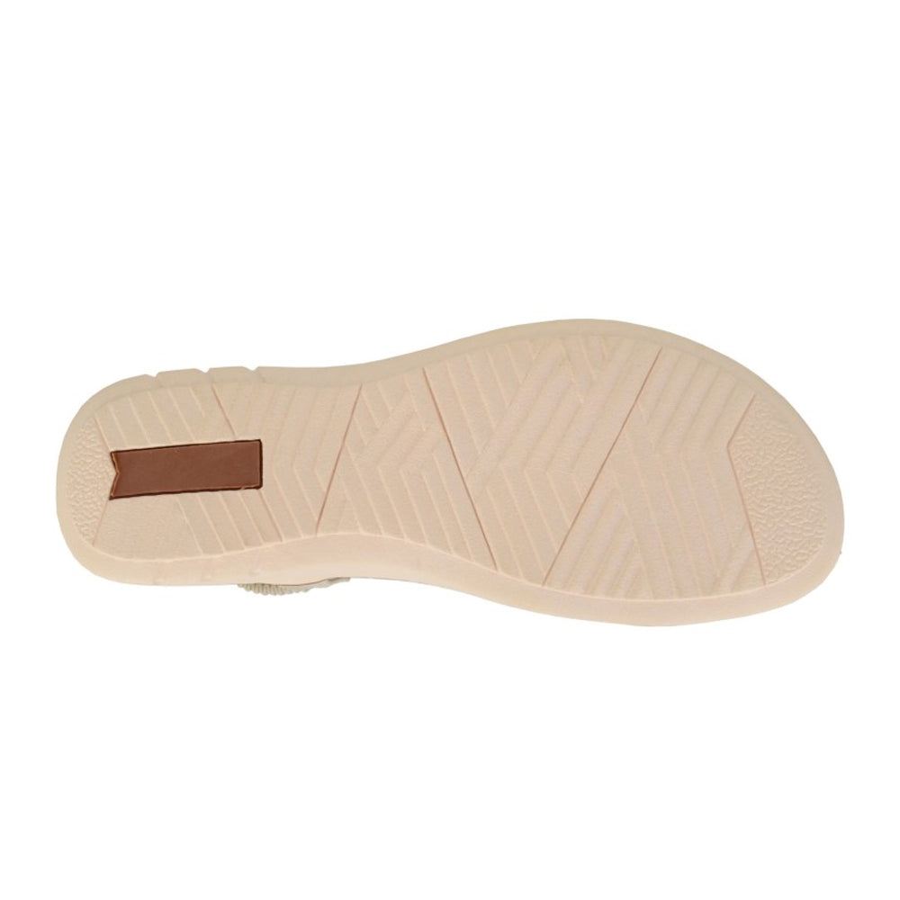 Beige - Back - Cipriata Womens-Ladies Liana Floral Sandals