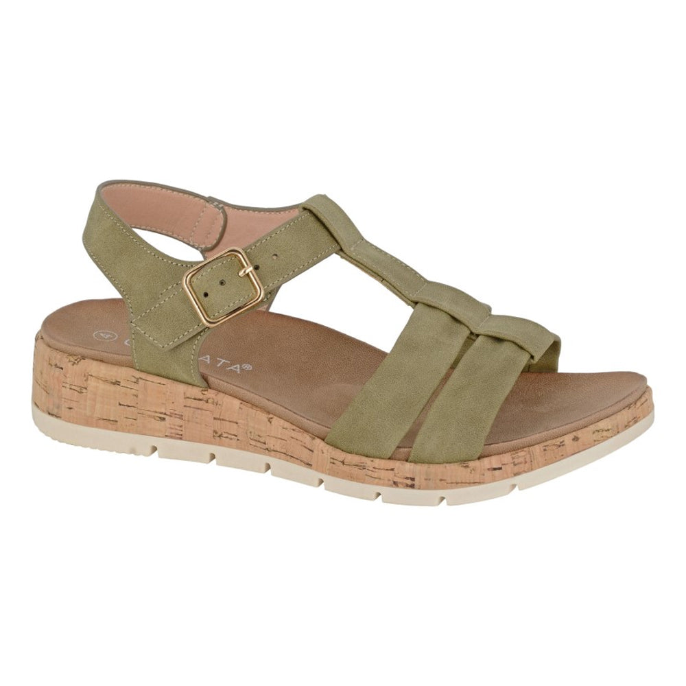Green - Front - Cipriata Womens-Ladies Fadia Sandals