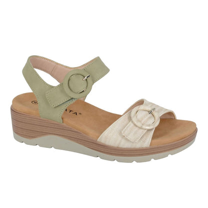 Green - Front - Cipriata Womens-Ladies Fera PU Sandals