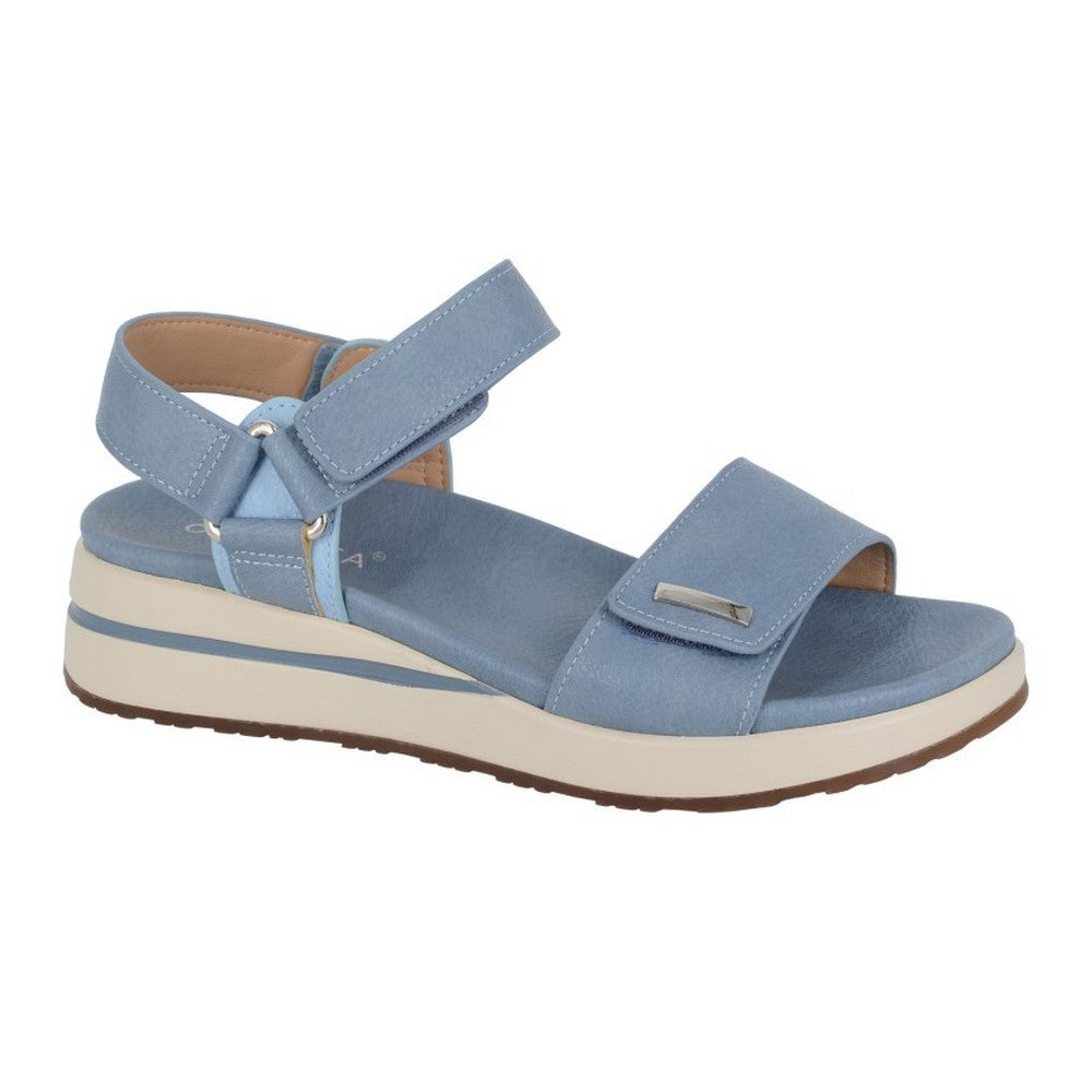 Blue Jean - Front - Cipriata Womens-Ladies Fenia Touch Fastening Sandals
