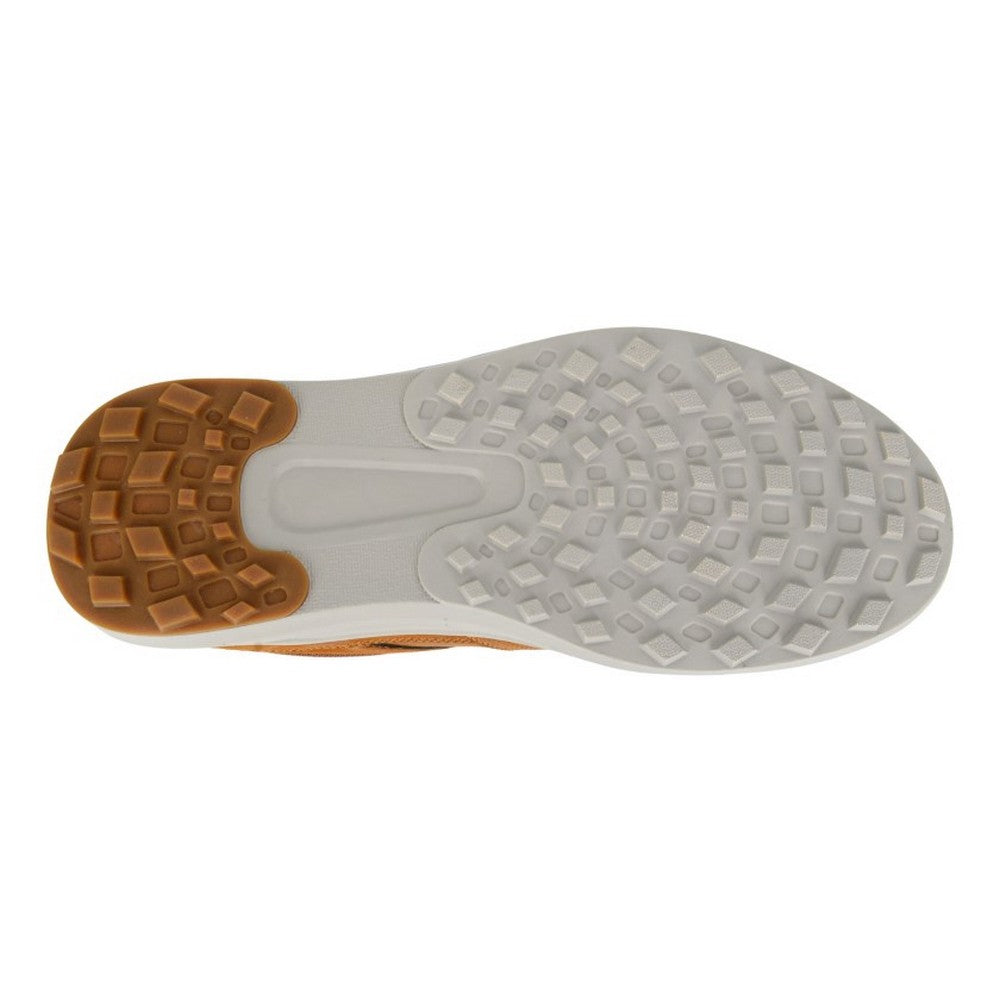 Tan - Back - Route 21 Mens Original Denim Leather Zip Trainers