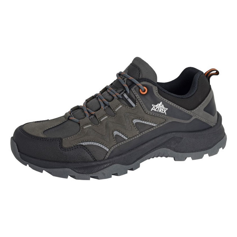 Grey-Black - Front - Aztrek Mens Kirkstone Waterproof Walking Shoes