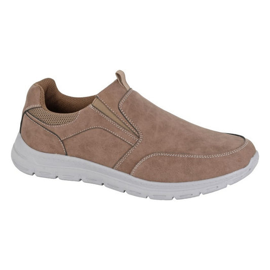 Brown - Front - Scimitar Mens Casual Shoes