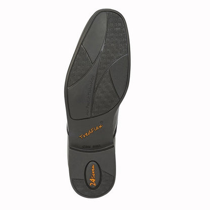 Black - Back - Tredflex Mens Leather Soft Brogues