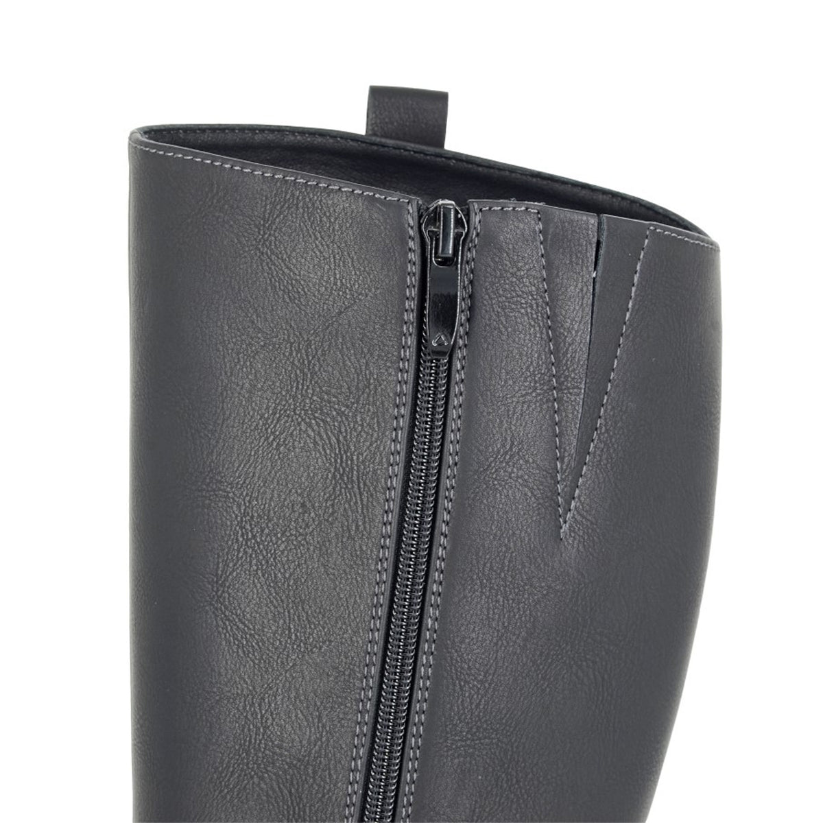 Black - Side - Cipriata Womens-Ladies Dolores High Cut Zipped Boots