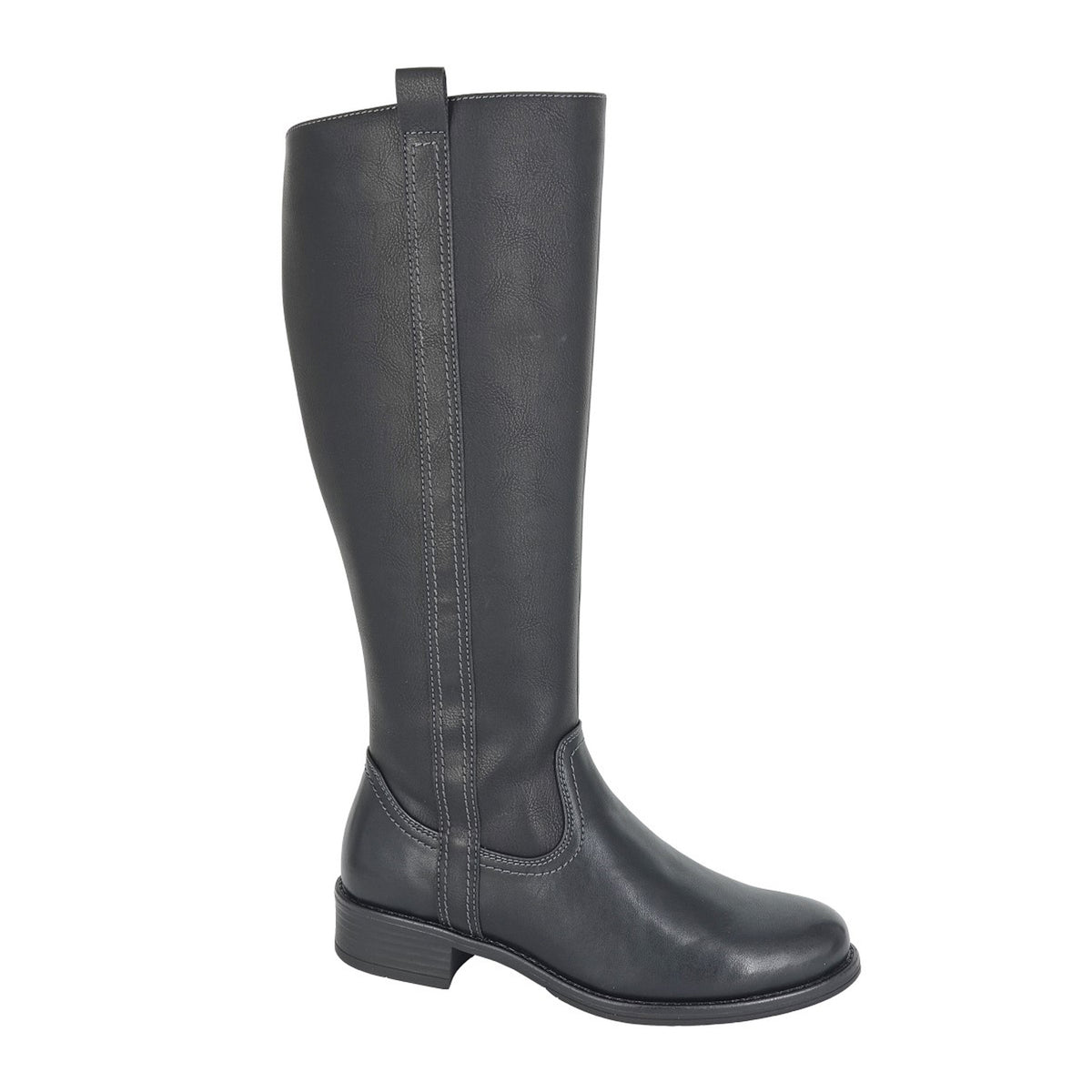 Black - Front - Cipriata Womens-Ladies Dolores High Cut Zipped Boots