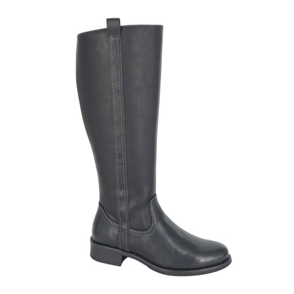 Black - Front - Cipriata Womens-Ladies Dolores High Cut Zipped Boots