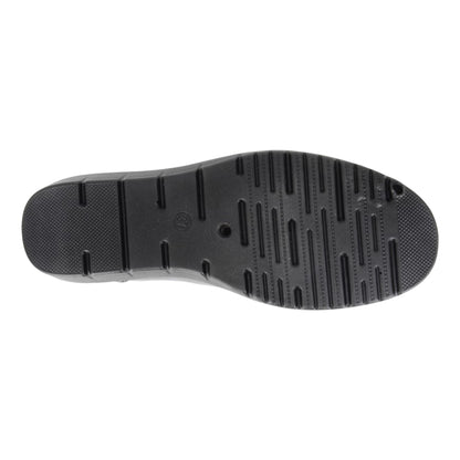 Black - Back - Boulevard Womens-Ladies Croc Wedge
