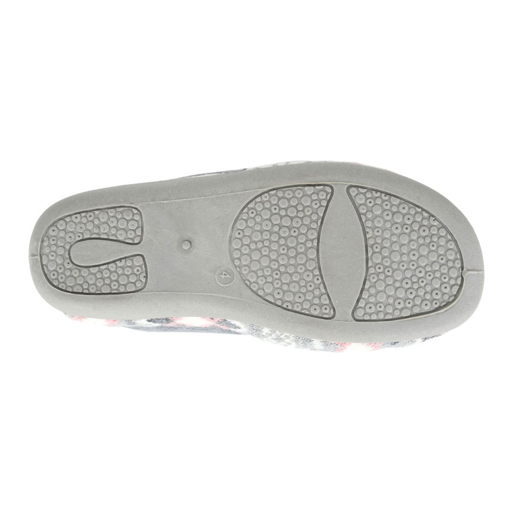 Grey - Back - Sleepers Womens-Ladies Tessa Butterflies Slippers