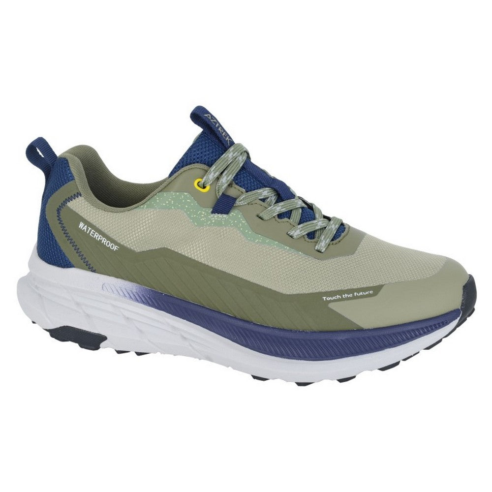 Khaki Green - Front - Aztrek Mens Cinque Terre Waterproof Trainers