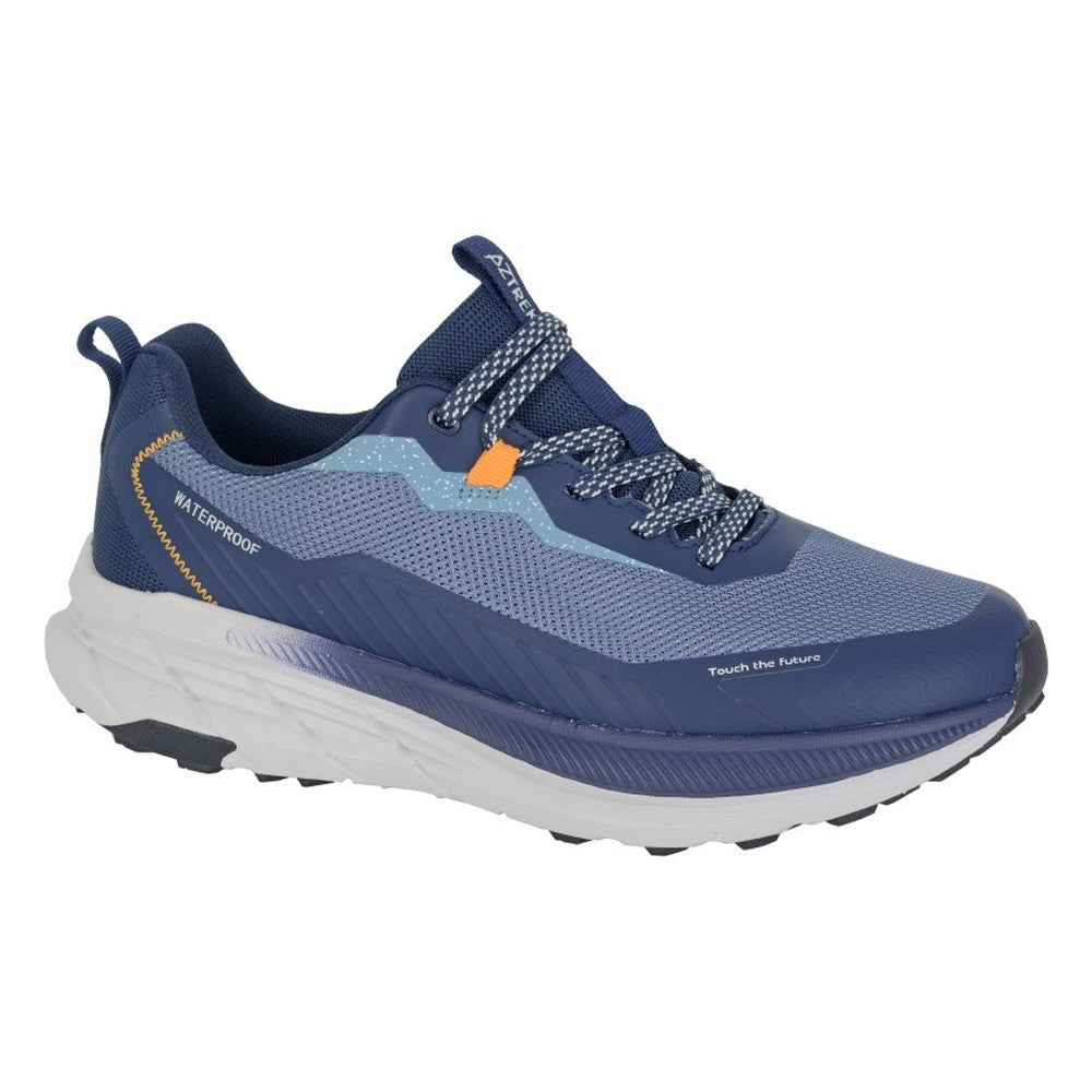 Blue-Navy - Front - Aztrek Mens Cinque Terre Waterproof Trainers