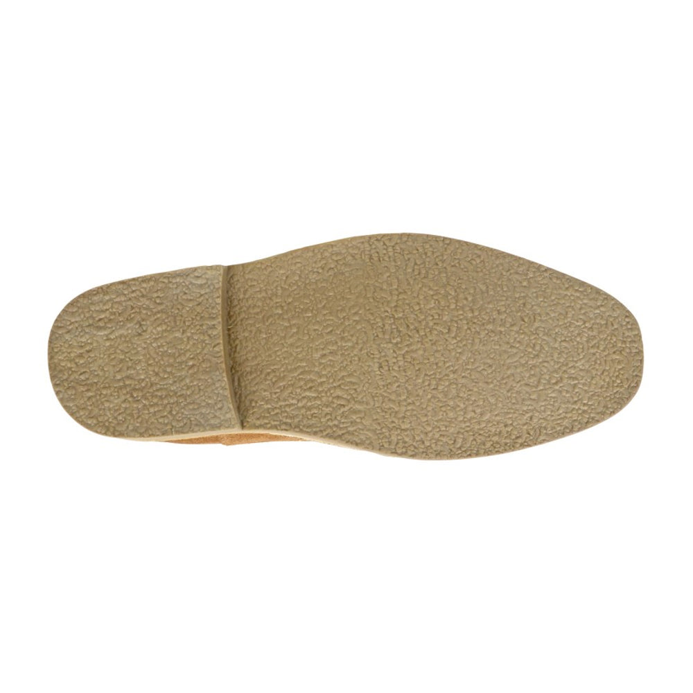 Tan - Back - Roamers Mens Eyelets Suede Desert Boots