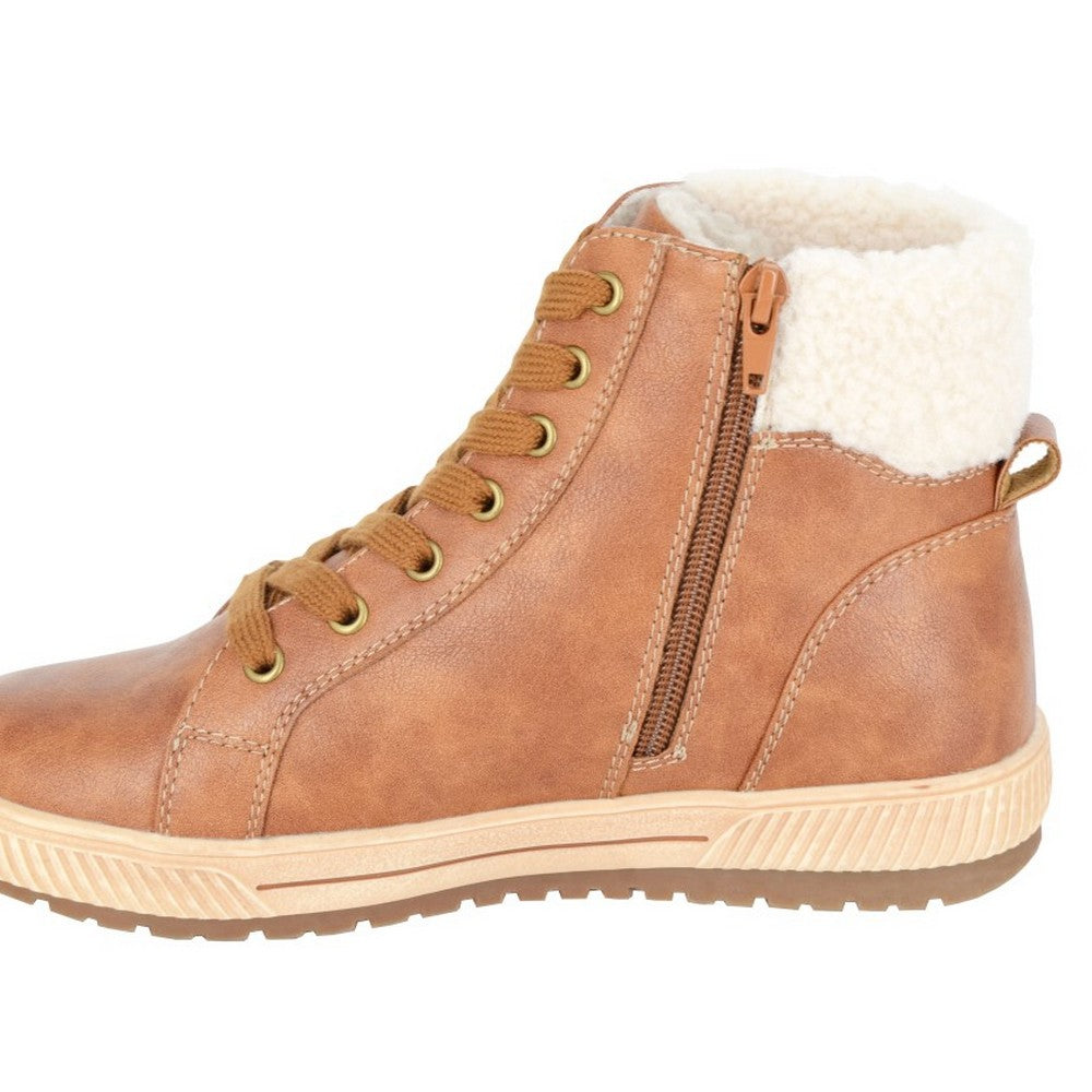 Tan - Side - Cipriata Womens-Ladies Semira Ankle Boots