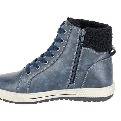 Navy - Side - Cipriata Womens-Ladies Semira Ankle Boots