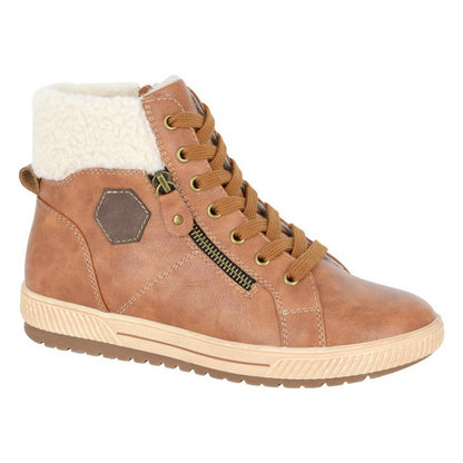 Tan - Front - Cipriata Womens-Ladies Semira Ankle Boots