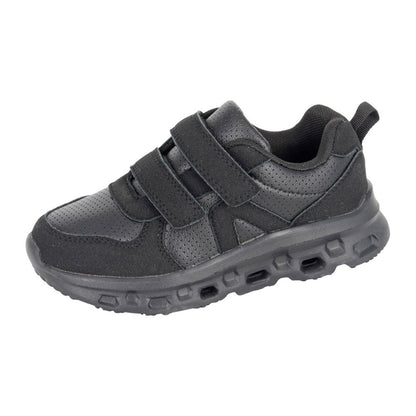 Black - Back - Dek Childrens-Kids Hurricane Touch Fastening Trainers