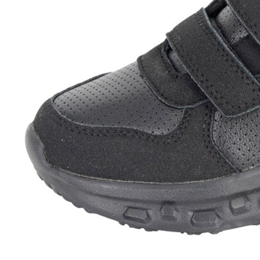 Black - Side - Dek Childrens-Kids Hurricane Touch Fastening Trainers