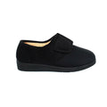 Black - Back - Comfylux Womens-Ladies Stella Superwide Slippers