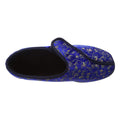Navy Blue - Lifestyle - Zedzzz Womens-Ladies Janice Touch Fastening Floral Slippers