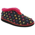 Fuchsia-Multi - Front - Sleepers Womens-Ladies Tilly Lightweight Thermal Lined Bootee Slippers