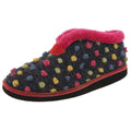 Fuchsia-Multi - Back - Sleepers Womens-Ladies Tilly Lightweight Thermal Lined Bootee Slippers