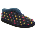 Blue-Multi - Front - Sleepers Womens-Ladies Tilly Lightweight Thermal Lined Bootee Slippers