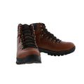 Conker Brown - Close up - Johnscliffe Mens Canyon Leather Superlight Hiking Boots