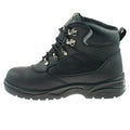 Black - Back - Grafters Mens Safety Waterproof Hiker Type Toe Cap Boots