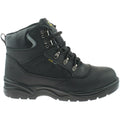Black - Front - Grafters Mens Safety Waterproof Hiker Type Toe Cap Boots
