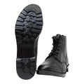 Black - Lifestyle - Grafters Mens 6 Eye Grain Leather Cadet Boots
