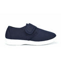 Navy Blue Denim - Back - Scimitar Mens Touch Fastening Casual Textile Shoes