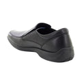 Black - Back - IMAC Mens Twin Gusset Casual Leather Shoes