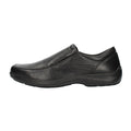 Black - Lifestyle - IMAC Mens Twin Gusset Casual Leather Shoes