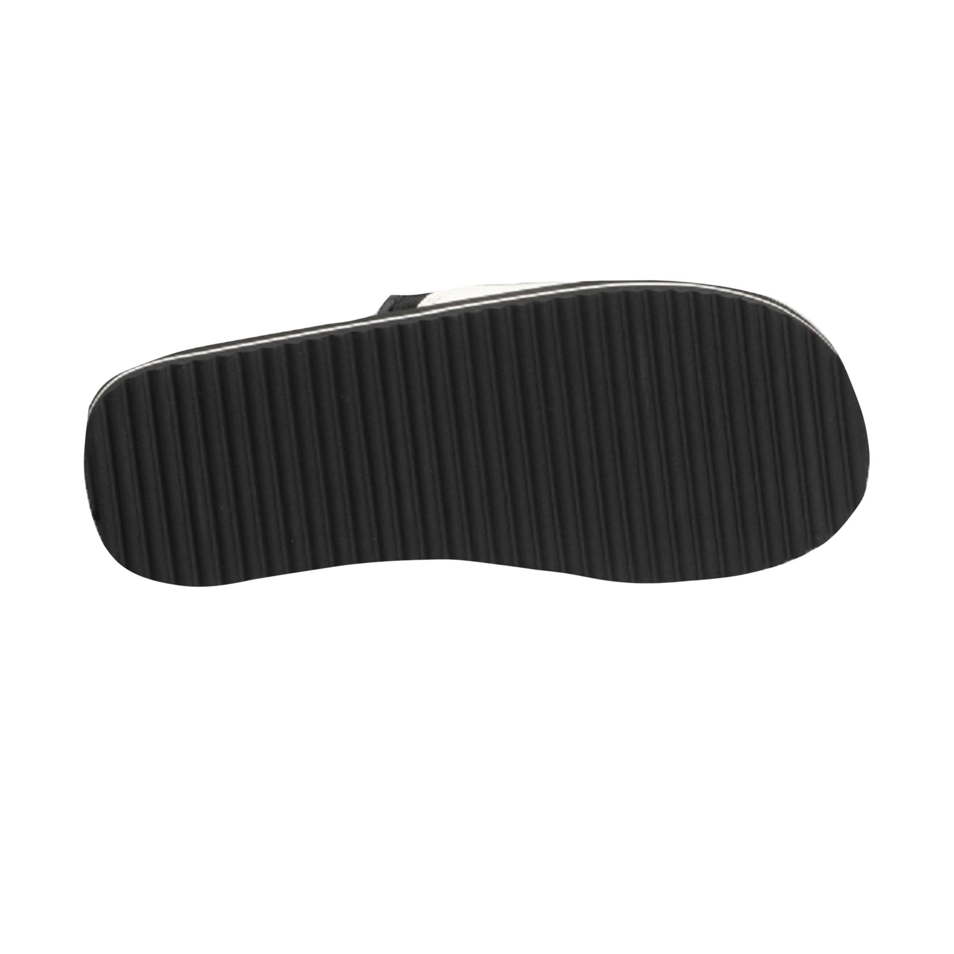 Navy Blue-Grey - Pack Shot - PDQ Mens Surfer Touch Fastening Beach Mule Pool Shoes