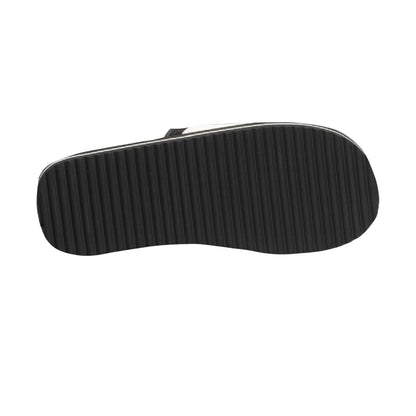 Black-Grey - Pack Shot - PDQ Mens Surfer Touch Fastening Beach Mule Pool Shoes