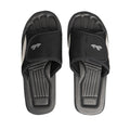 Black-Grey - Lifestyle - PDQ Mens Surfer Touch Fastening Beach Mule Pool Shoes