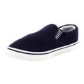 Navy Blue - Lifestyle - Dek Mens Gusset Casual Canvas Yachting Shoes