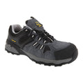 Grey-Black - Front - Grafters Mens Fully Composite Non-Metal Safety Trainer Shoes