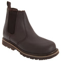 Brown - Front - Grafters Mens Safety Chelsea Boots
